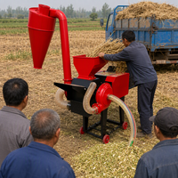 Broyeur d'ensilage mobile sur roues, châssis en acier, pour tiges de maïs, herbe sèche, paille, céréales, traitement des aliments pour animaux de ferme