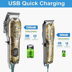 Tondeuse à cheveux Resuxi JM-<span class=keywords><strong>2021</strong></span>, professionnelle, entièrement métallique, écran LCD, kit de toilettage sans fil pour hommes, tondeuse électrique, ensemble de tondeuses - Product Image 6