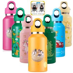 Borraccia Termica RevoMax in Acciaio Inox con Disegni Cartoon e Coperchio Anti-Rotazione Facile da Aprire e Chiudere per Bambini e Adulti - Product Image 1