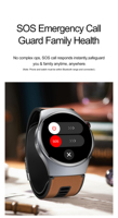 Reloj Inteligente AMOLED de 1.56 Pulgadas con Bomba de Aire, ECG, Informe de Salud Cardíaca con IA, Detección de Emociones, Monitor de Fatiga, Llamadas SOS