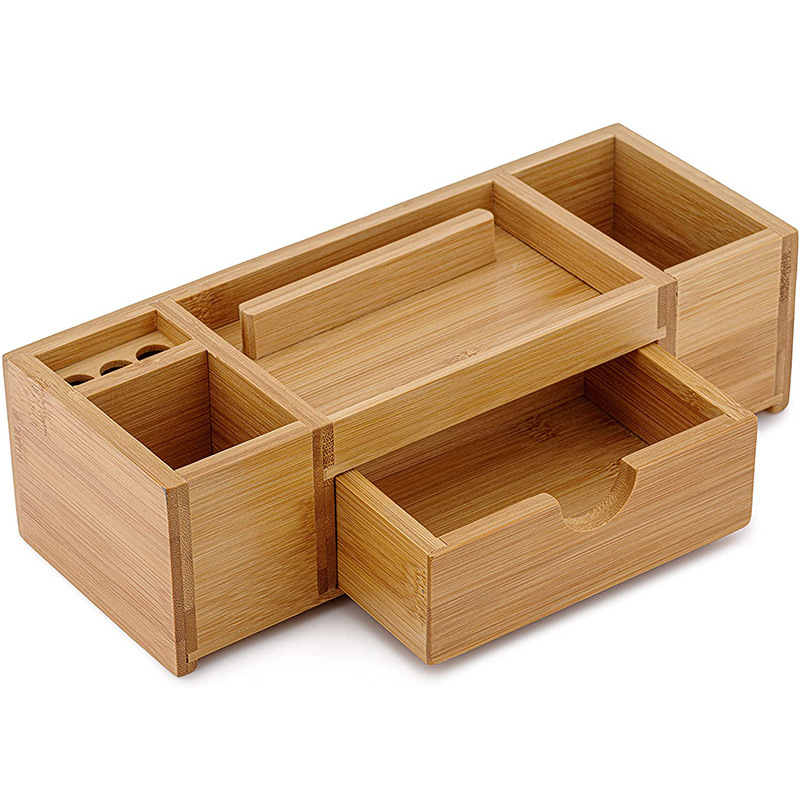 HOSTK ZM2013 Bamboo Desk Organizer Desktop