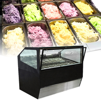 Vitrine Réfrigérée Commerciale de Haute Qualité pour Crèmes Glacées et Gelatos – Idéale pour Restaurants, Buffets et Hôtels