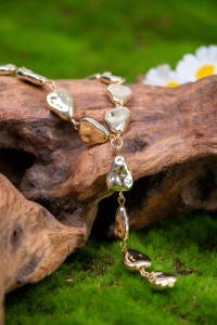 Collier unisexe classique bohème asymétrique baroque haut de gamme en forme de Y avec pendentif irrégulier et chaîne de clavicule en argent – Vente en gros - Product Image 2