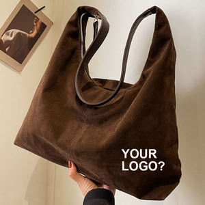 Sac à main pour femme en daim rétro de grande capacité, sac à bandoulière tendance - Product Image 1