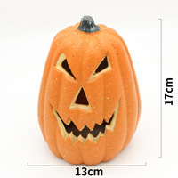 Lanterne citrouille en plastique style américain pour Halloween, grande décoration lumineuse de centre de table, accessoire tendance pour centres commerciaux et extérieurs