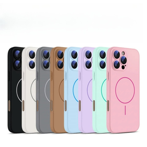 <span class=keywords><strong>Coque</strong></span> en <span class=keywords><strong>silicone</strong></span> liquide CHAOYIDIAN pour <span class=keywords><strong>iPhone</strong></span> 16 Plus 15 14 13 <span class=keywords><strong>12</strong></span> 11 16 <span class=keywords><strong>Pro</strong></span> Max, charge magnétique sans fil, <span class=keywords><strong>coque</strong></span> souple - Product Image 1