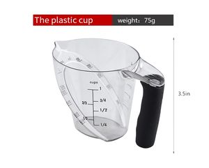 ขายส่งการปรับแต่งที่ดีจับพลาสติกใสมุมวัดถ้วย250มิลลิลิตรของเหลวมุมวัด <span class=keywords><strong>Jup</strong></span> - Product Image 6