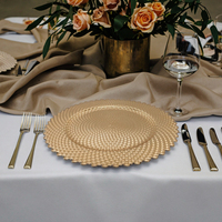 2025 vente chaude Restaurant fournitures Banquet hôtel en plastique chargeur assiette haute qualité dîner assiette vaisselle