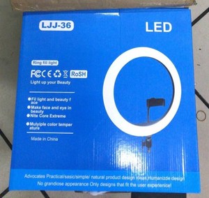 Luz para viLED Live Broadcast Ring Light Makeup Live Selfie 2,1 MTripod Stand Soporte para teléfono 14 pulgadas Multi Size Luz fotográfica - Product Image 2