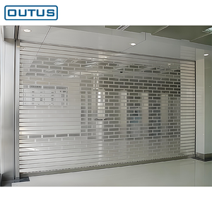 <span class=keywords><strong>Porte</strong></span> à enroulement transparente en <span class=keywords><strong>PVC</strong></span> de conception moderne OUTUS avec guide en aluminium pour <span class=keywords><strong>entrée</strong></span> de centre commercial - Product Image 3