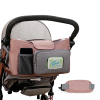 Accessoires universels pour poussette, organisateur pour bébé unisexe, sac suspendu portable en polyester 300D, logo personnalisé