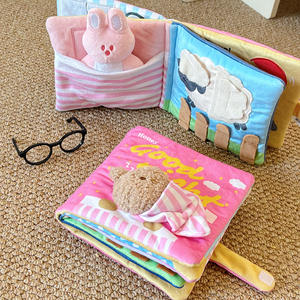 Giocattolo Ecologico per Cani e Gatti con Suoni, Peluche Rosa per Nascondere Cibo, Libro Interattivo Educativo per il Buonanotte - Product Image 3