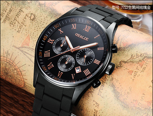 Montres de sport de luxe pour hommes AR5906 AR5919, montres à quartz multifonctionnelles, bracelet en acier, diamètre du cadran 43 mm, aiguilles en acier inoxydable - Product Image 2