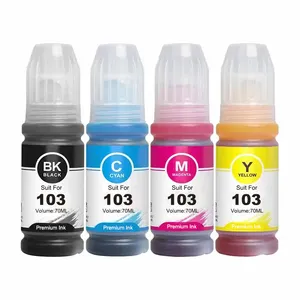 103 Premium Compatible Bottle Water Based Refill Tinta Ink for Epson EcoTank L3252 L3100 L3110 L3150 L3111 Printer