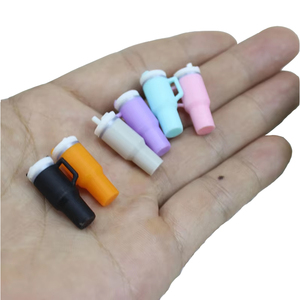 Set di 12 Accessori per Casa delle Bambole, <span class=keywords><strong>Mini</strong></span> Bicchieri in Plastica Isolati con Cannuccia, Giocattoli DIY per Giochi di Ruolo - Product Image 1