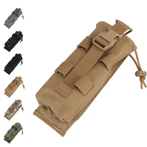 Tactical Molle Radio Holder Pouch Walkie Talkie Holster Nylon Waist Pack  Belt Magazine Mag Pouch Pocket Pocket Military Hunting