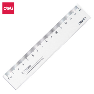 Deli 15Cm Transparent Ruler For Students Measuring Tool Plastic Straight Edge - Product Image 5