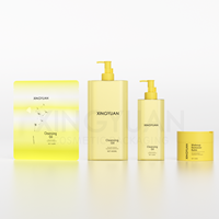 XINGYUAN Pots cosmétiques de forme ronde avec couvercles Pot de crème de lotion pour le corps en plastique de conception personnalisée 100g