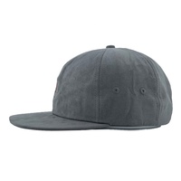 Gorra de béisbol sin estructura para hombre, gorro de béisbol con logotipo bordado personalizado, color gris
