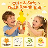 Jouets à presser en forme de canard - Jouet anti-stress mignon pour enfants et adultes, facile à utiliser, jouet sensoriel doux, jouet anti-anxiété, personnalisable