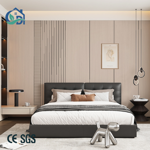 Panneaux de <span class=keywords><strong>papier</strong></span> <span class=keywords><strong>peint</strong></span> auto-adhésifs à lattes en mousse 3D à décoller et à coller <span class=keywords><strong>Chambre</strong></span> à coucher moderne Effet bois Imperméable sans perçage Quick Fit UK Stock - Product Image 2