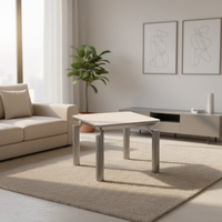 Meja Kopi Bahan Particle Board Gaya Modern Harga Terjangkau Cocok untuk Ruang Tamu atau Gedung Perkantoran