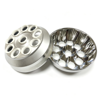 Réflecteur LED personnalisé à 10 lampes, en alliage d'aluminium usiné CNC, résistant à la corrosion, pour éclairage automobile haute puissance