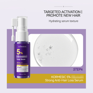 Crème <span class=keywords><strong>de</strong></span> massage anti-<span class=keywords><strong>chute</strong></span> <span class=keywords><strong>de</strong></span> <span class=keywords><strong>cheveux</strong></span> KORMESIC en marque propre, 5 %, sérum capillaire, huile, mousse, shampooing pour la repousse des <span class=keywords><strong>cheveux</strong></span> plus épais pour <span class=keywords><strong>femme</strong></span> - Product Image 5