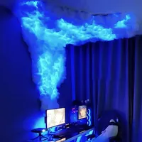 Lampe LED RVB à nuage d'orage Bande de lumières créatives pour salle de jeux Lampe murale Bar Atmosphère Fête Festival Lumières décoratives