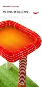 Albero per Gatti di Alta Qualità, Robusto e Peluche, Premium 24 Pollici, Albero per Gatti all'Ingrosso per Giocare, Esercitarsi e Riposare - Product Image 6