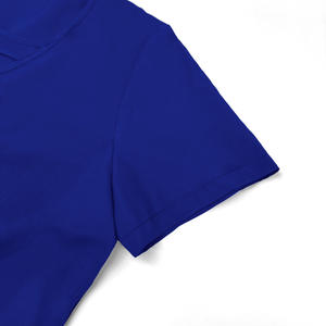 Tenues de travail extensibles et élégantes avec logo personnalisé, col en V, pour barbier, infirmière et esthéticienne - Product Image 4