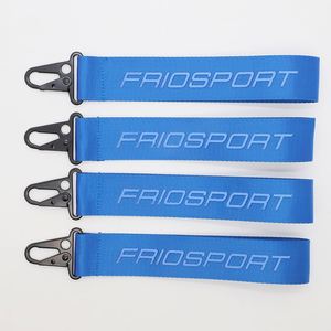 Custom Nylon Short <b>Lanyard</b> Keychain with 3D Silkscreen Logo for Car Key Wrist Short Keychain <b>Lanyards</b> - Product Image 1