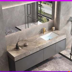 Custom Modern Single Bathroom <b>Vanity</b> Lacquer Finish Bathroom Cabinet - Product Image 6
