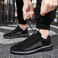 Chaussures de sport de luxe OEM, dessus en cuir véritable, maille respirante, semelle en caoutchouc, baskets athlétiques pour hommes, toutes saisons
