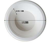 Vaisselle jetable en bagasse biodégradable robuste, bols alimentaires en canne à sucre pour cantine scolaire, restauration de bureau, bol de 12 oz