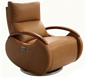 เก้าอี้ปรับเอนไฟฟ้าสไตล์โมเดิร์นมินิมอล รุ่น Comfort Lux Ergonomic พร้อมช่องเสียบ USB ชาร์จไฟ หุ้มหนังแท้ เป็นมิตรกับสิ่งแวดล้อม เหมาะสำหรับห้องนั่งเล่นและห้องนอน - Product Image 3