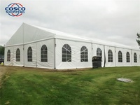 Tente de réception COSCO personnalisée 10x20 20x30, tente de mariage, tente de fête, structure en alliage d'aluminium, grande tente extérieure pour événements