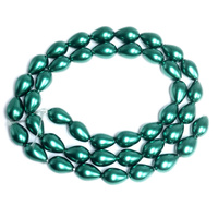 Goutte lisse cristal Imitation perle goutte d'eau perles de verre pour bricolage faisant des breloques de mode bijoux collier boucle d'oreille accessoires