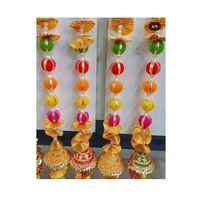 Hermosa Gota Pearl Rajanigandha Marigold Flower Garland para decoraciones festivas Decorativo Multi Color Flower String Garland