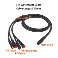 Câble d'extension étanche Julet 1T4 1T5 pour écran, contrôleur, feu stop et câble d'accélérateur pour kit de vélo électrique