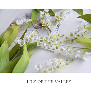 Fleurs artificielles de muguet 'King Shadow' à tige unique, en vrac, avec tiges et branches pour vase, <span class=keywords><strong>d</strong></span>écoration de mariage et de maison, centre de table - Product Image 3