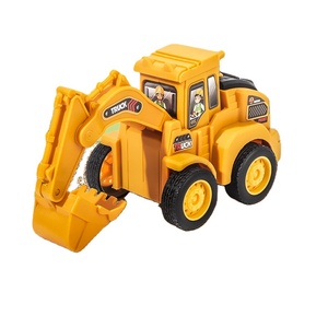 MSWholesale Boys' Four-Wheel Drive Inertia Excavator Stunt Plastic Toy Car for Street Stall for Kids - Product Image 3