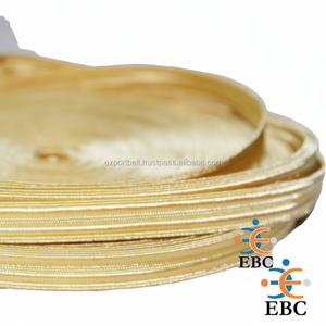 Accessoire en dentelle à rayures de grade pour uniforme de pilote, à enfiler sur l'épaule, en maille tressée française, argentée et dorée, écologique, personnalisable OEM - Product Image 1