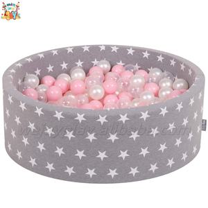 WEJOY Équipement de jeu d'intérieur écologique pour tout-petits, mousse <span class=keywords><strong>rose</strong></span> clair, <span class=keywords><strong>piscine</strong></span> à balles souples pour bébés et enfants - Product Image 5