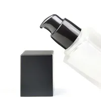 20ml 30ml 40ml BB crème presse pompe bouteille en verre emballage face droite vide Lotion crème fond de teint sérum bouteilles en verre