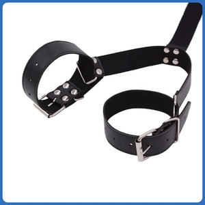 <span class=keywords><strong>BDSM</strong></span> <span class=keywords><strong>Bondage</strong></span> Leder Rücken Handschellen Set Sklaven gebündelt Feste Haltung Adult Games Sexspielzeug - Product Image 5