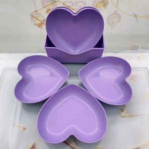 <span class=keywords><strong>Assiette</strong></span> Créative en Forme <span class=keywords><strong>de</strong></span> Cœur pour Snacks, Fruits, Coques et Déchets – Plat à Os et Épluchures pour la Maison - Product Image 3