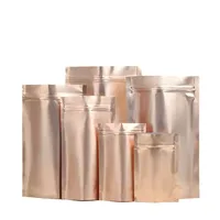 Sac à fermeture éclair en aluminium Mylar métallique coloré imprimé sur mesure