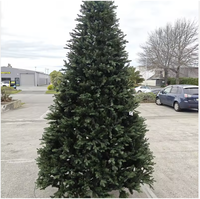 Künstlicher Weihnachtsbaum mit warmweißen LED-Lichtern, faltbarem Ständer, für drinnen, Weihnachtsdekoration, Wohnzimmerdeko
