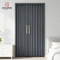 Puertas Corredizas Plegables Modernas de Aleación de Aluminio para Baño, con Malla de Acero Inoxidable